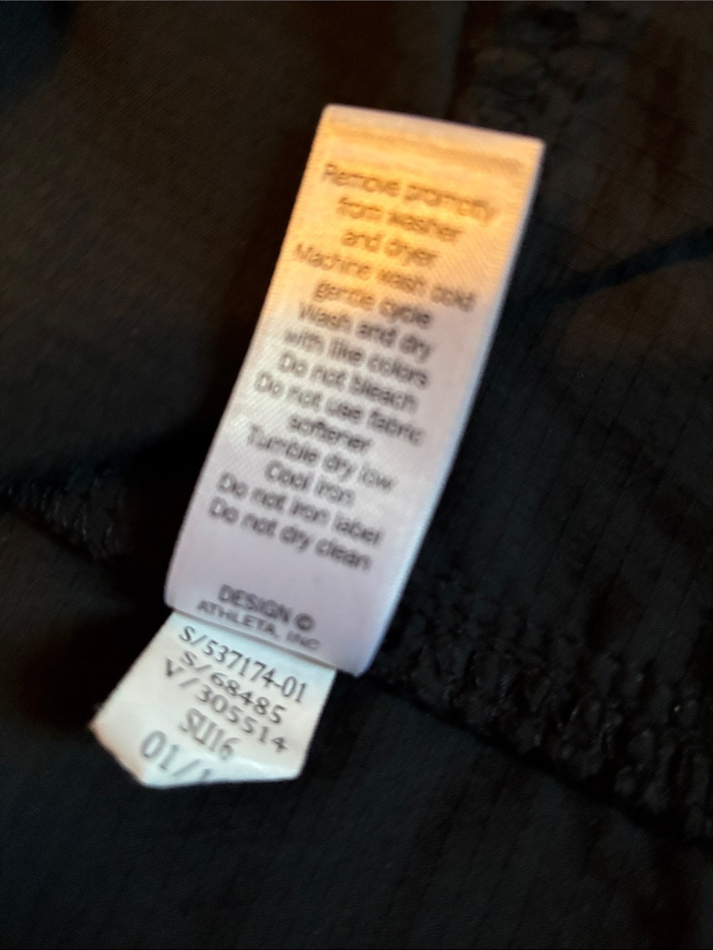 Athleta Trekkie Skort Black zip pockets Sz 10 - Picture 7 of 8